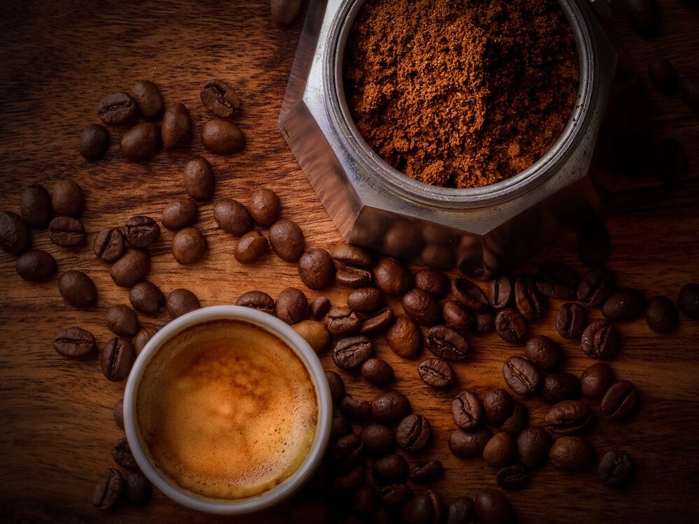 Whole beans, fresh grounds and a shot of espresso — from farm to cup